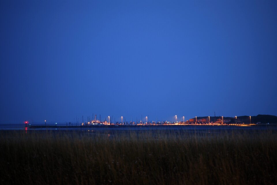 Wangerooge lights blue