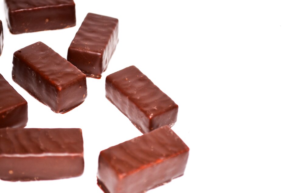 Sweet black dark chocolate