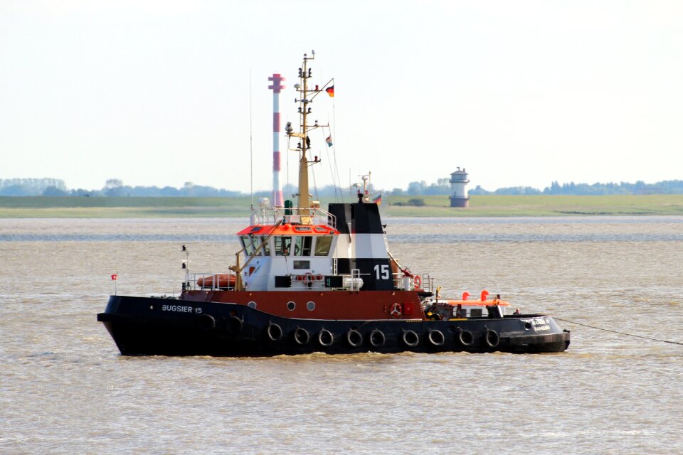 Schleppdampfer elbe boat