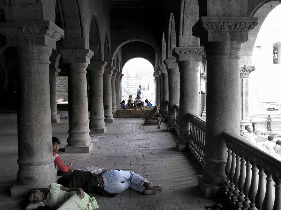 Tired building relaxing