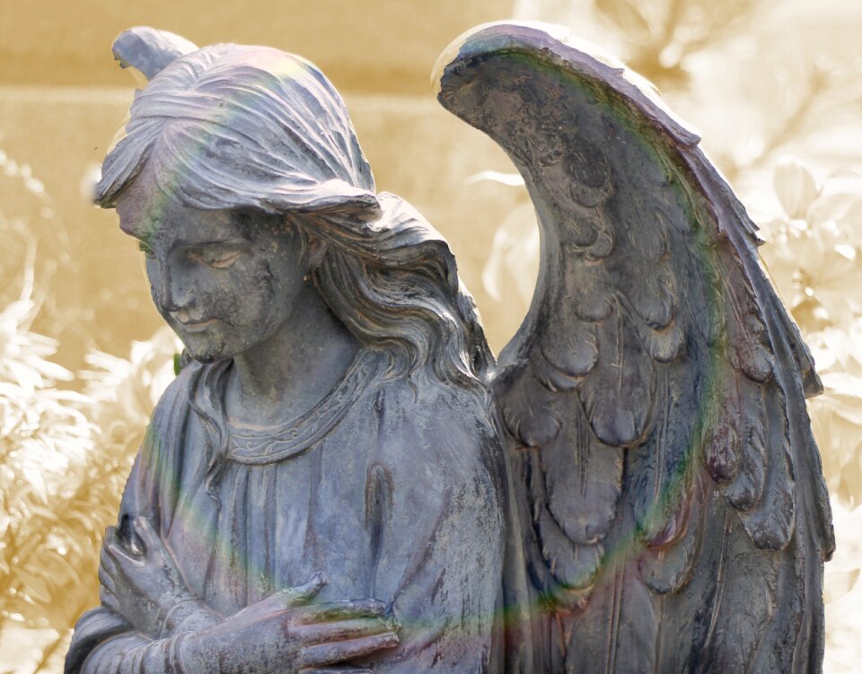 Figure faith sculpture