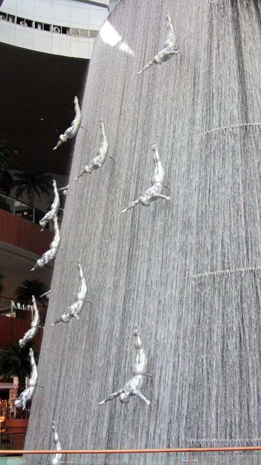 Dubai waterfall work of art