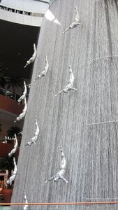 Dubai waterfall work of art