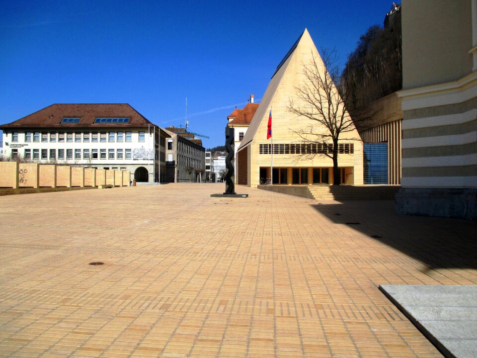 Parliament square vaduz building