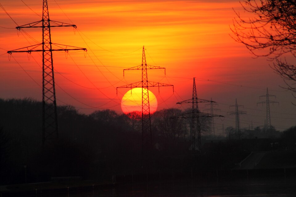 Evening mood sun afterglow