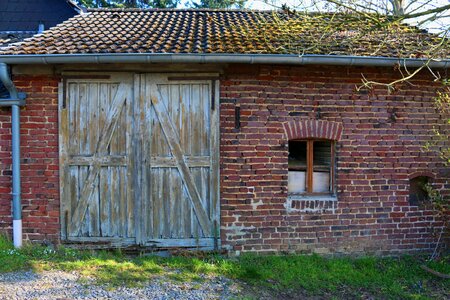 Brick construction rural farm
