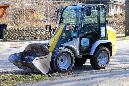 Backhoe bucket vehicle construction work photo