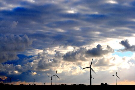 Electricity production sky clouds