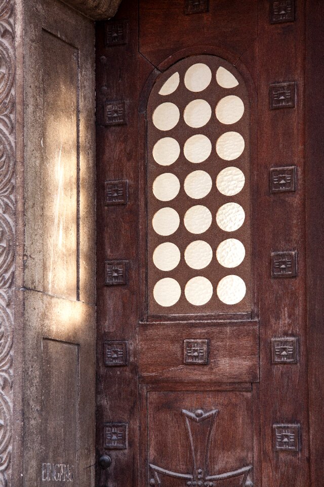 Carved architecture building