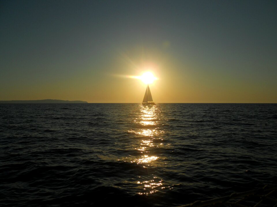 Sailing boat sea rest