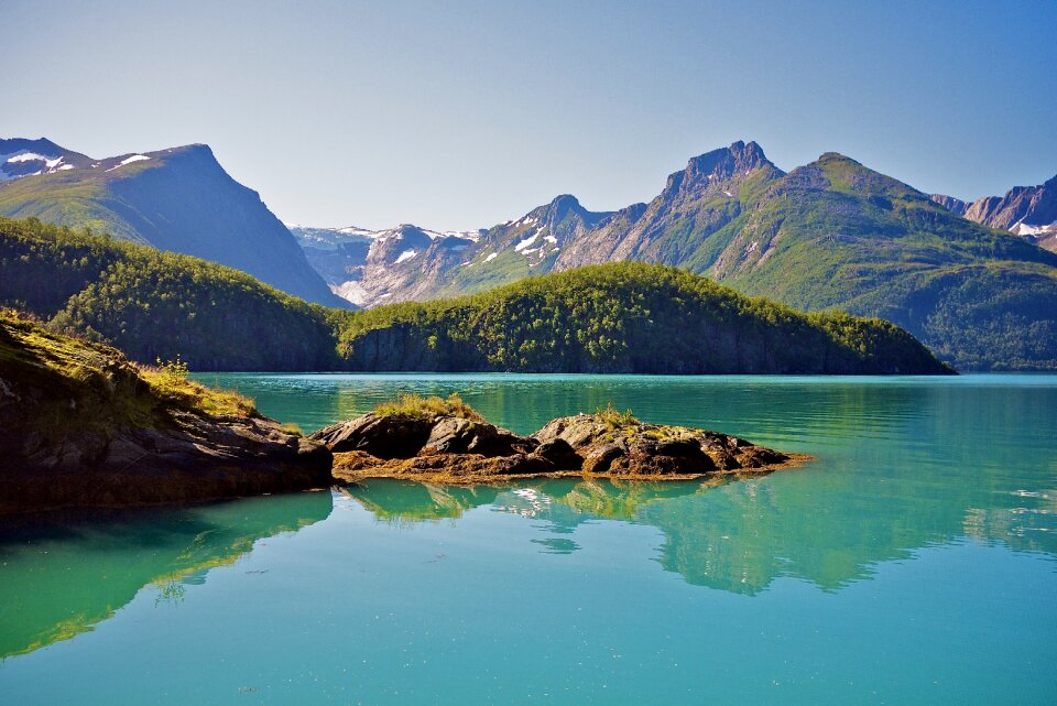 Water scenic sky photo