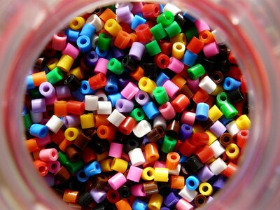 Beads colors multicolor photo