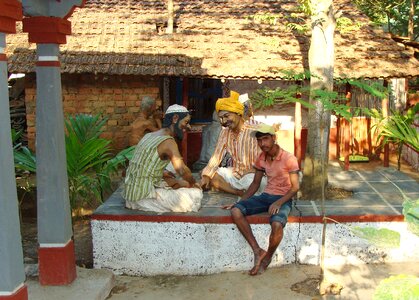 Rural life karnataka india photo