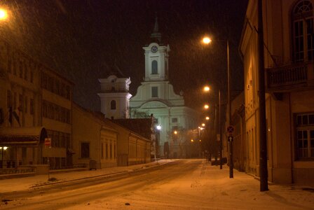 Snow winter dark