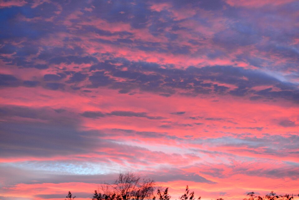Clouds late after sunset