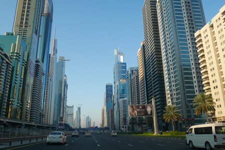 Dubai sheikh zayed road u a e photo