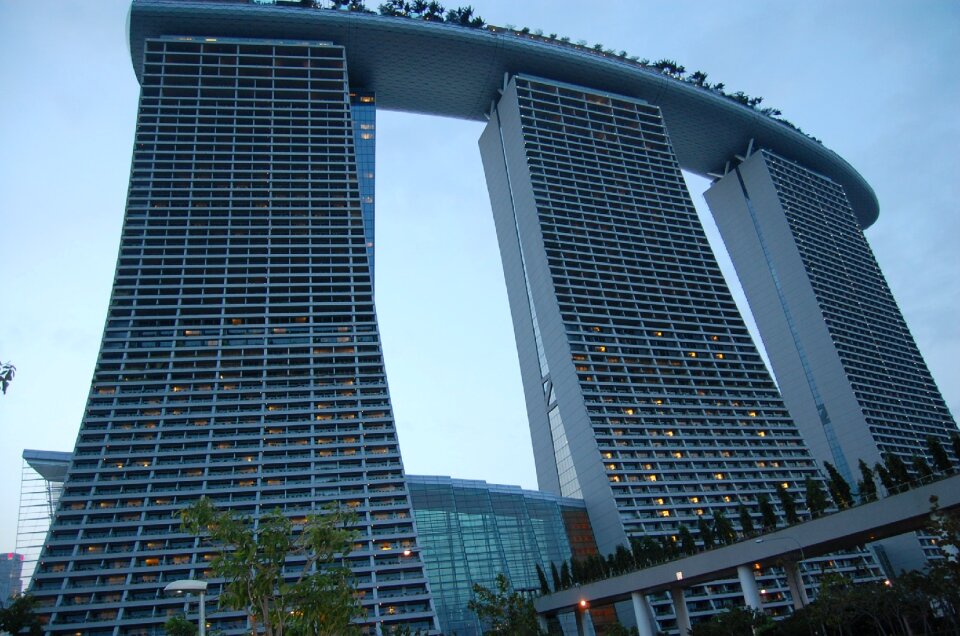 Travel singapore landmark architecture