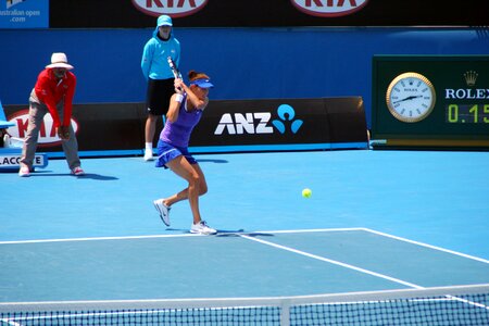 Melbourne wta play tennis