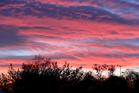 Clouds late after sunset