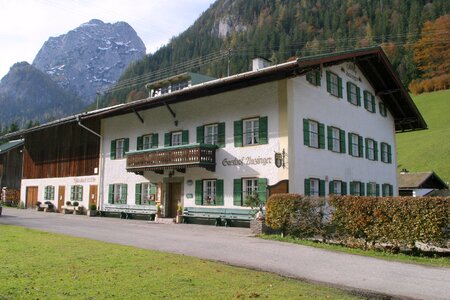 Famous inn hintersee bavarian meals photo