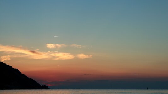 Sunset sea sky photo