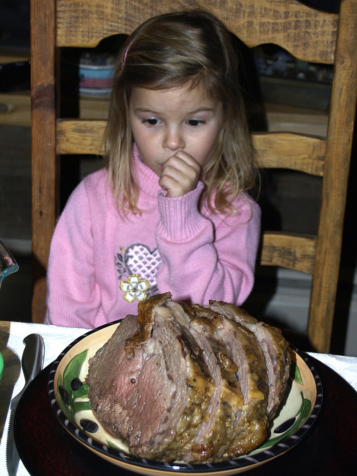 Roast prime rib foot photo