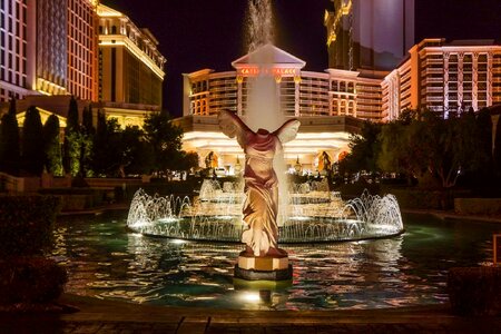 Nevada hotel fountain