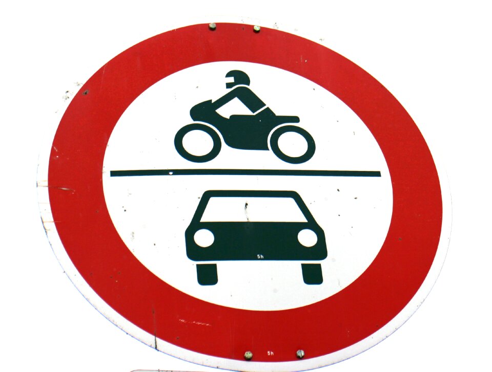 Traffic pkw street sign