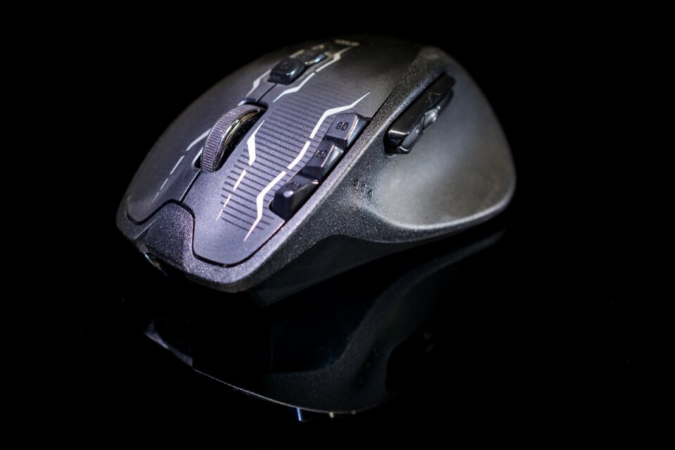 Gamermaus pc mouse close up