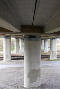 High bridge bridge piers architecture photo