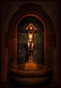 Leipzig fountain sculpture