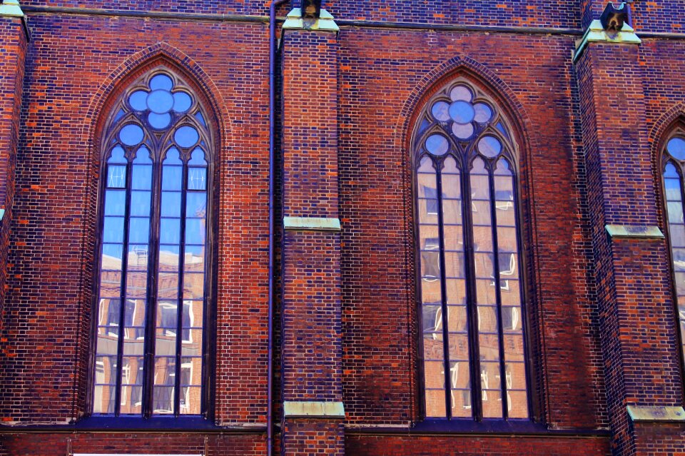 Church window old window facade