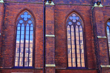 Church window old window facade photo