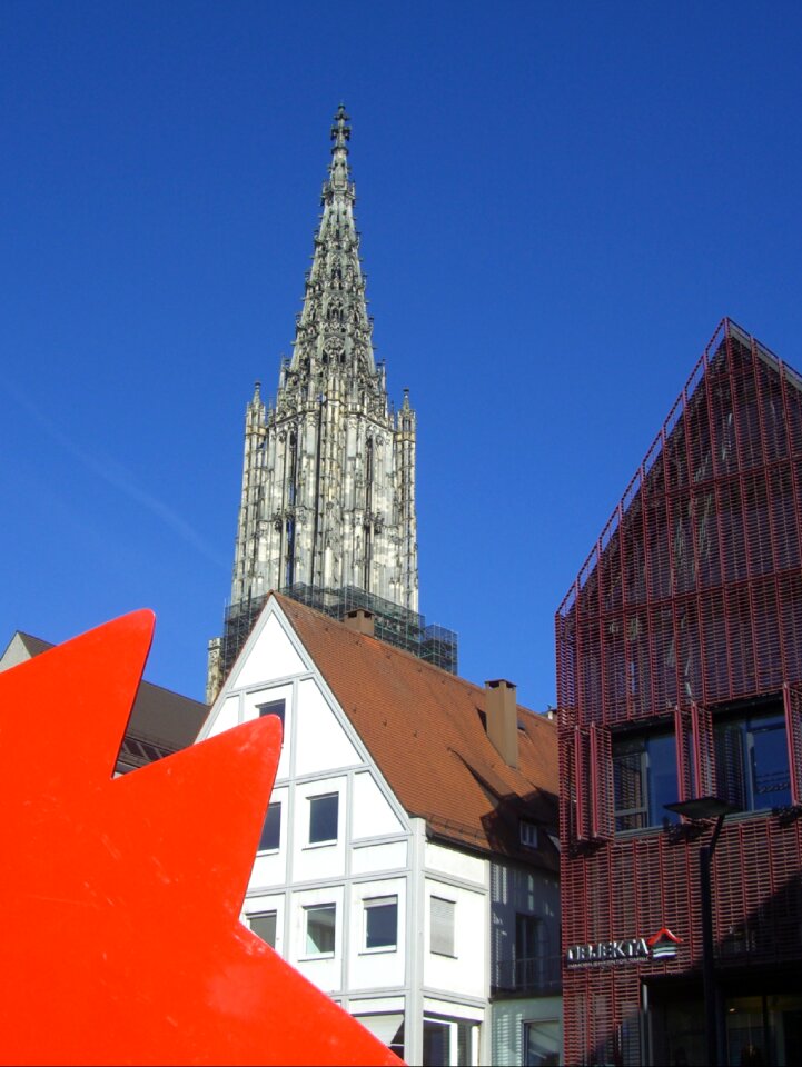 Architecture tower red dog