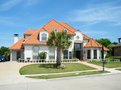 Roof blue sky home