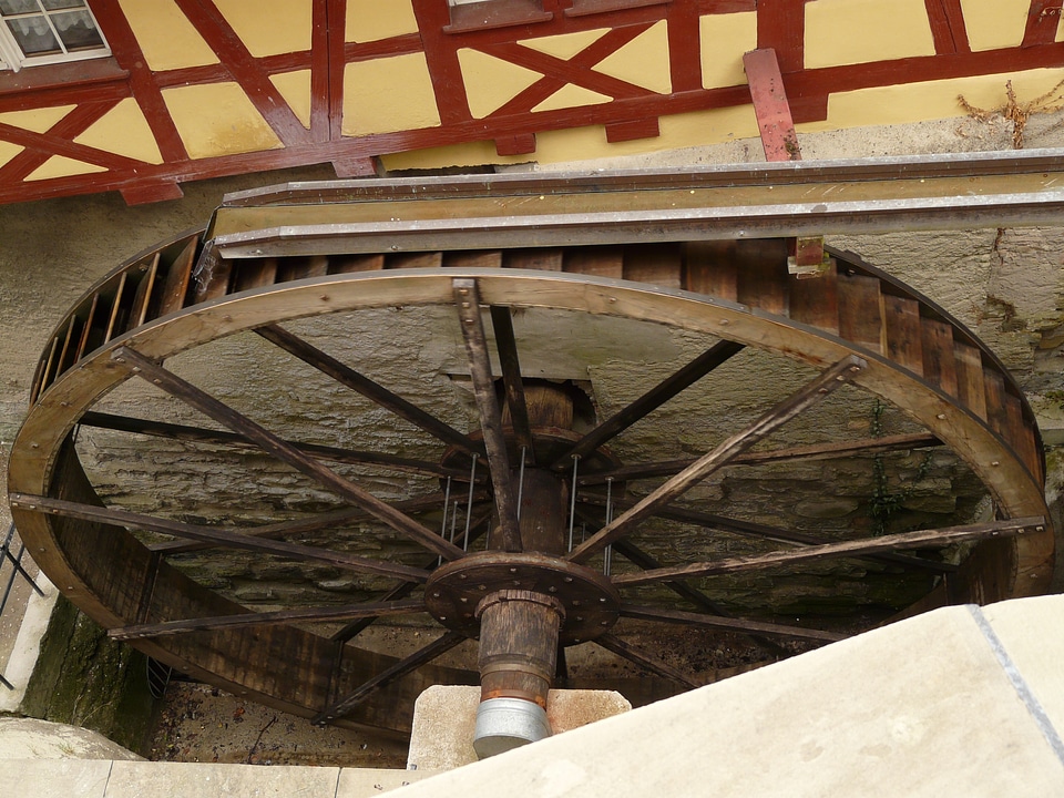 Meersburg waterwheel water mill