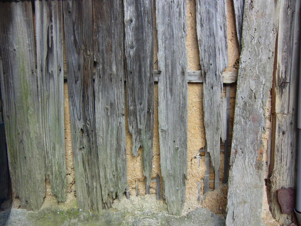 Damaged walls texture old houses