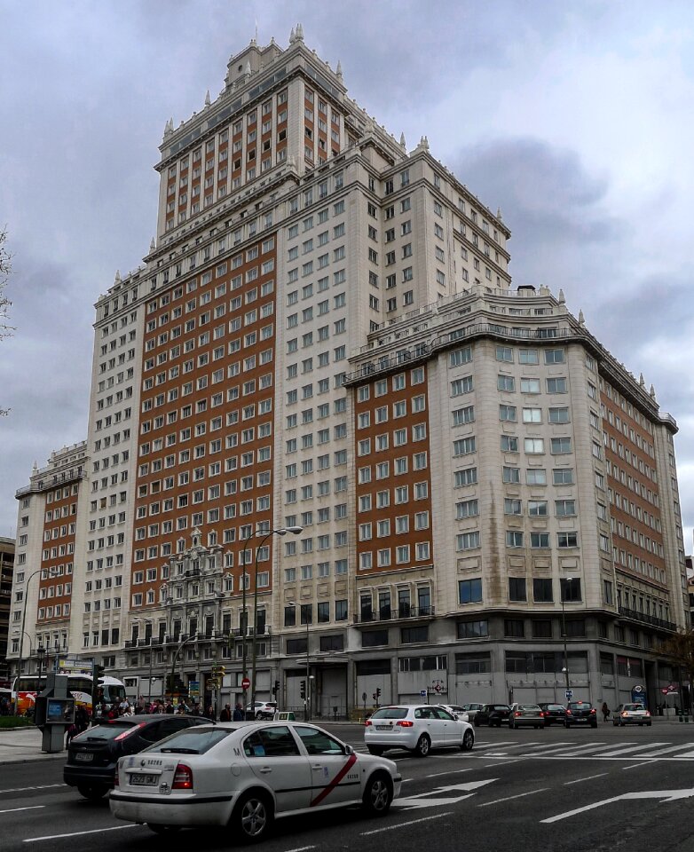 Colossal buildings urban landscape