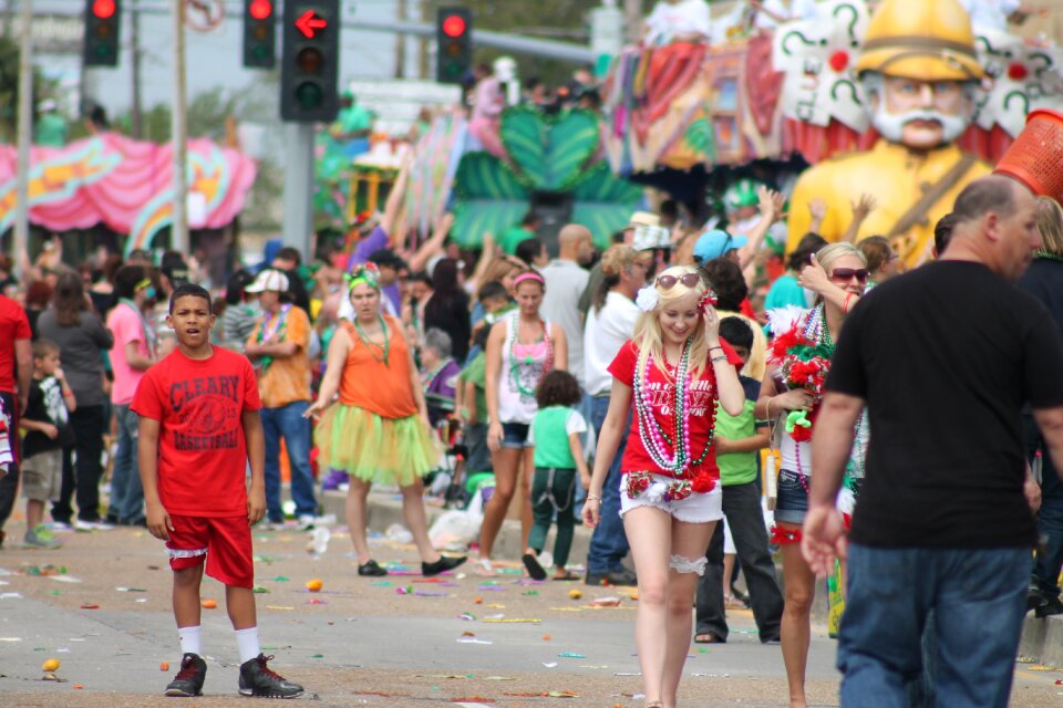 Celebration street colorful