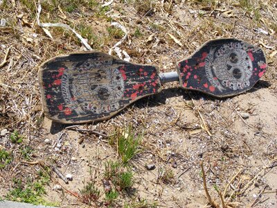 Skateboard old worn
