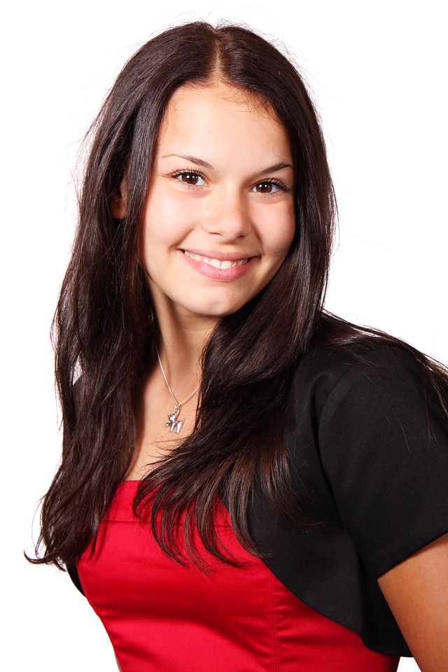 Female girl happy