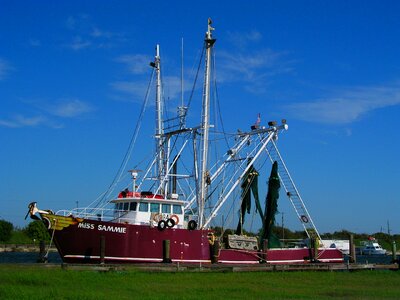 Fishing boat peer