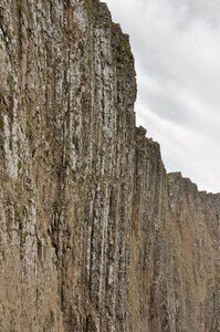 Steep rock formation erosion