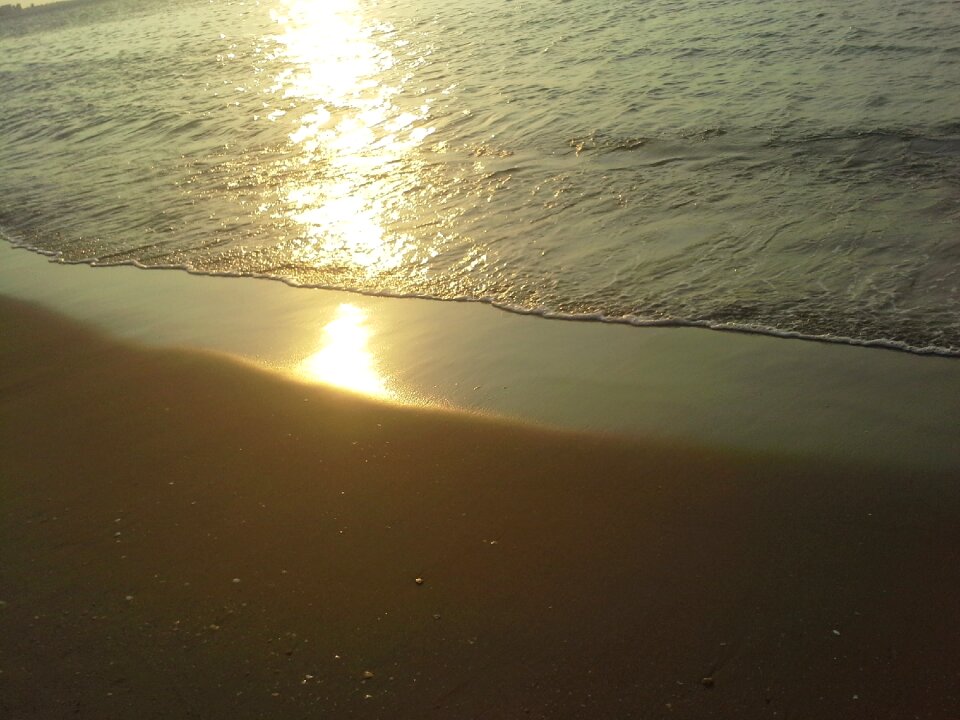 Sunset paseo colón landscape