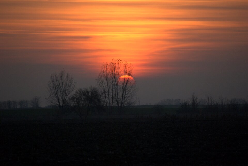 In the evening sky clump
