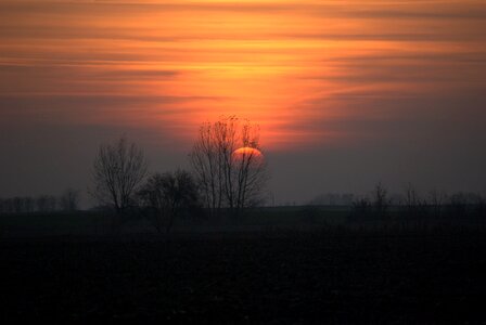 In the evening sky clump