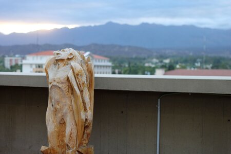Wood eastern figurine
