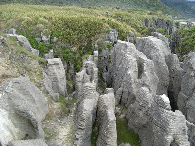 Punakaiki stones cliff photo