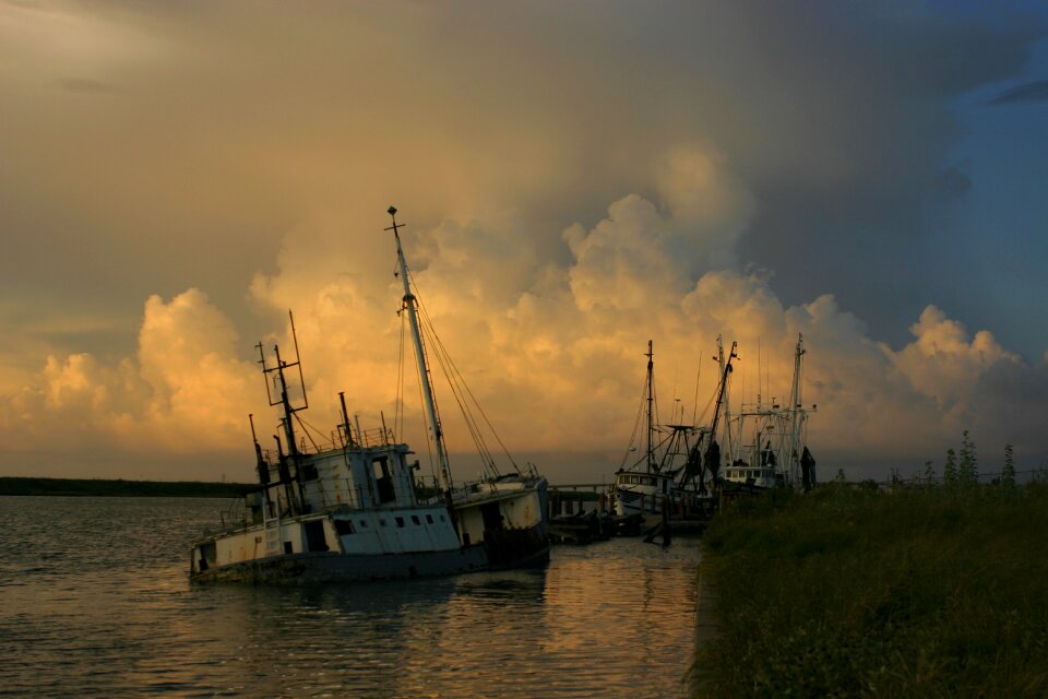 Ship boat abandoned