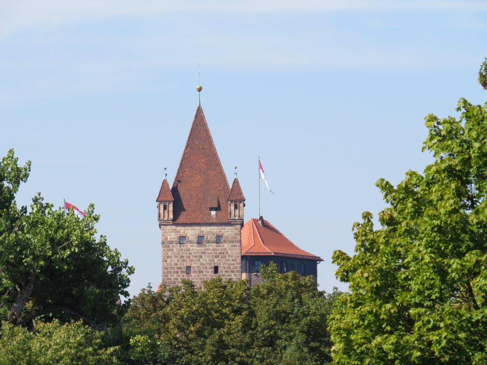 Middle ages nuremberg square tower